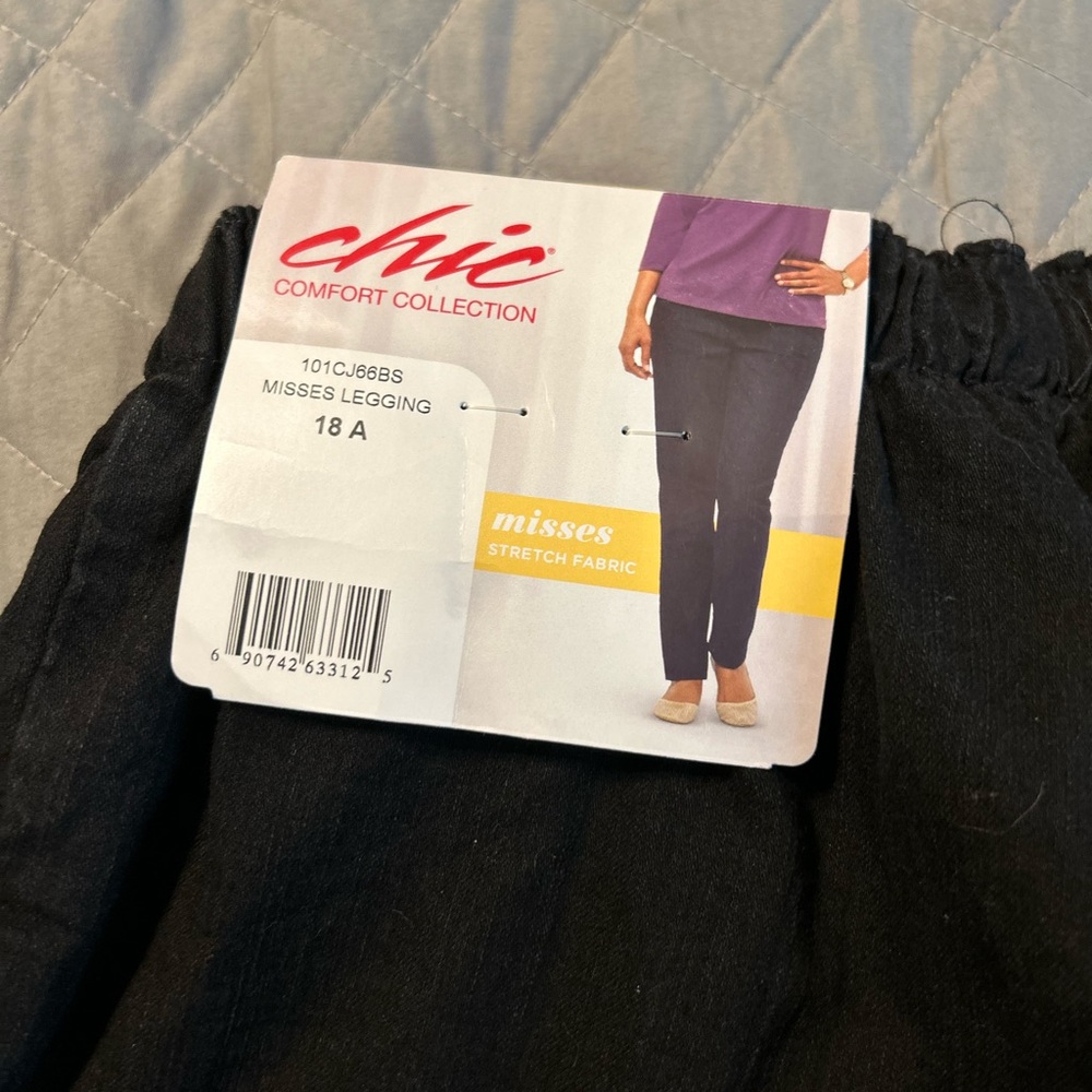 Chic Comfort Collection Black Leggings